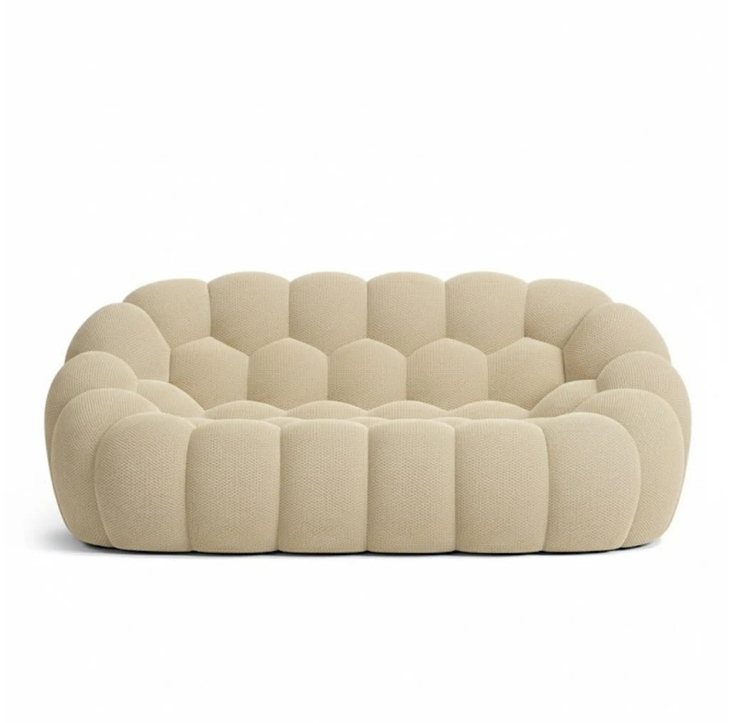 Canapé bubble 2 place beige vue de face