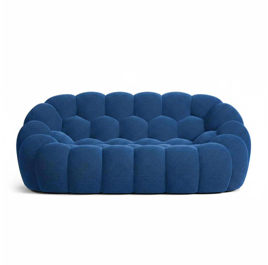 Canapé bubble 2 place bleu vue de face