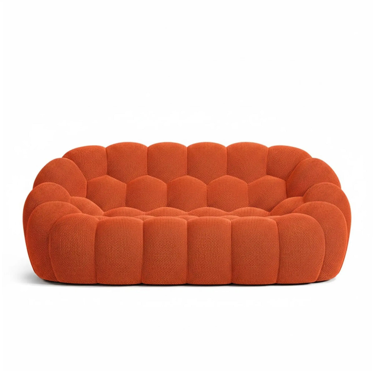 Canapé bubble 2 place orange vue de face