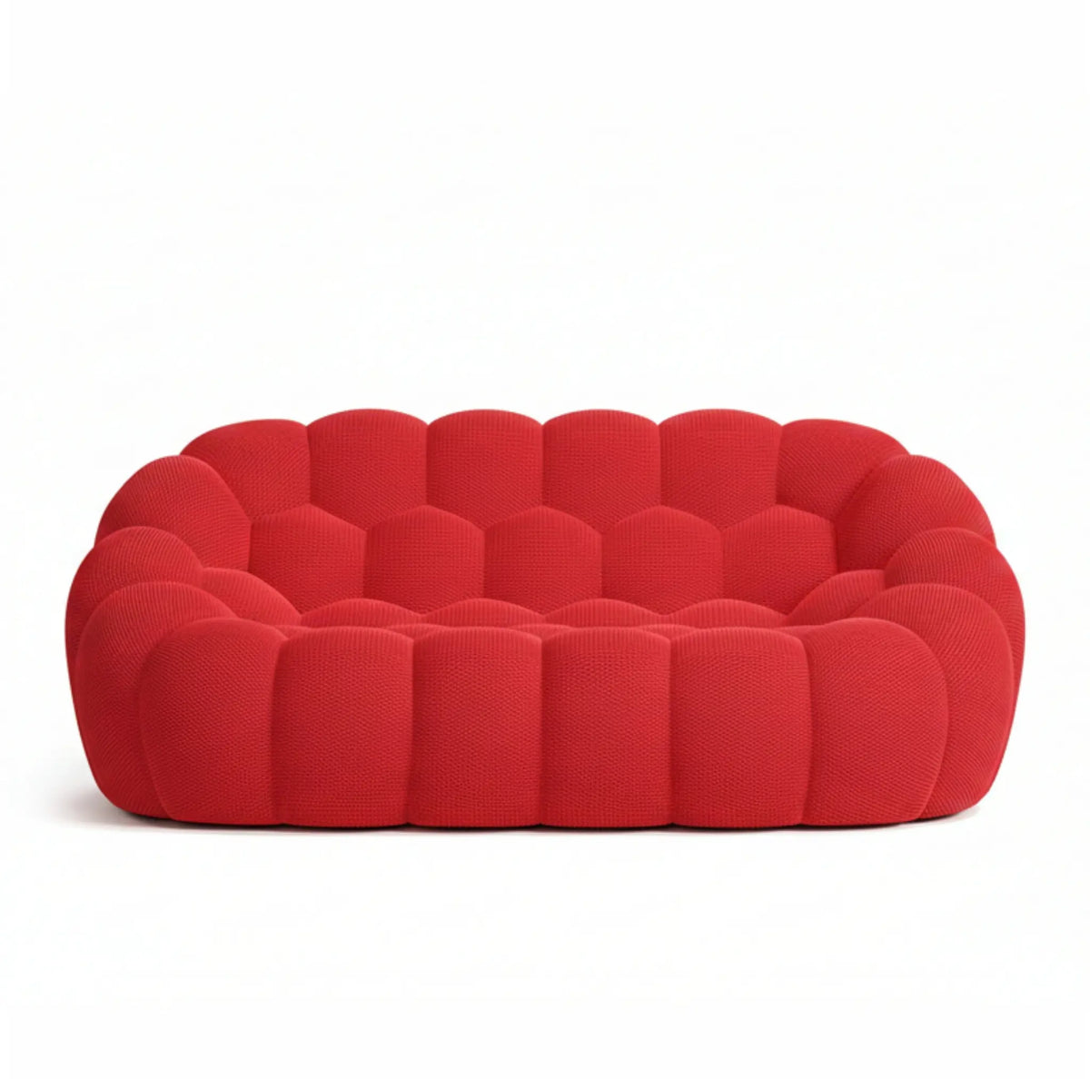 Canapé bubble 2 place rouge vue de face