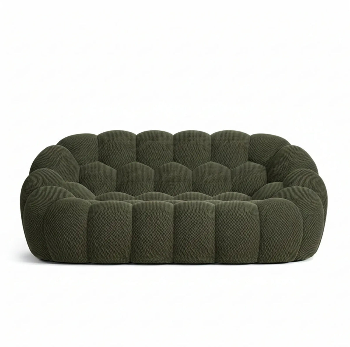 Canapé bubble 2 place vert vue de face